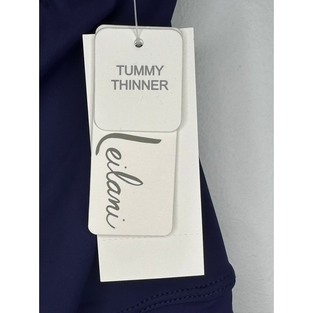 Leilani Navy Swim Skirt Tummy Thinner Women's Size 12 NWT33 - Picture 3 of 6